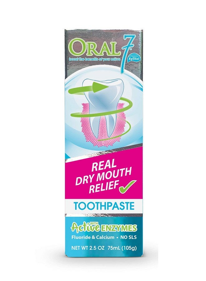 Dry Mouth Toothpaste Containing Enzymes With Xylitol Moisturizing And Teeth Whitening Toothpaste Promotes Gum Health And Fresh Breath Oral Care And Dry Mouth Products 2.5Oz