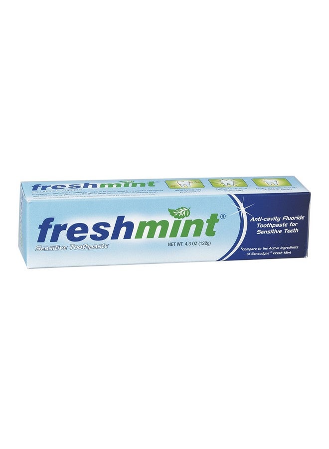 Fresh Mint Sensitive Fluoride Anticavity Toothpaste For Sensitive Teeth 4.3 Ounces (122G)