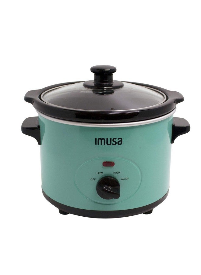 Gau80113T 1.5 Quart Teal Slow Cooker With Glass Lid