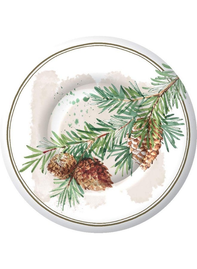 Ihr Round Dessert Paper Plates 8Inches Decorative Branches