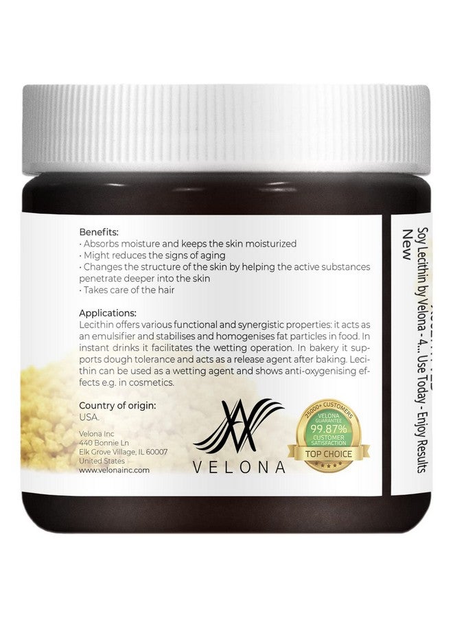 Pure Liquid Soy Lecithin 4 Oz Food Grade Unbleached Emulsifier Stabilizer Softener Smoother Wetting Agent Use Today Enjoy Results