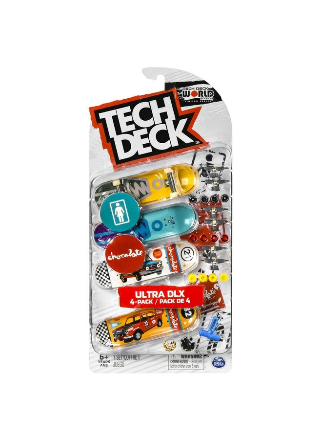 Techdeck Ultra Dlx 4 Pack 96Mm Fingerboard 2020 Crossover Girl/Chocolate