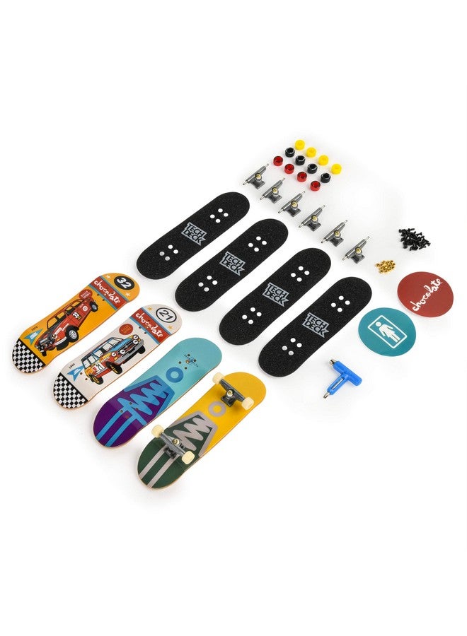 Techdeck Ultra Dlx 4 Pack 96Mm Fingerboard 2020 Crossover Girl/Chocolate