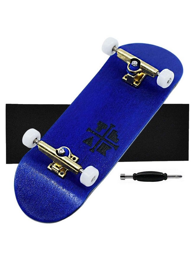 Prolific Complete Fingerboard With Upgraded Components Pro Board Shape And Size Bearing Wheels Bushings And Trucks 32Mm X 97Mm Handmade Wooden Board Hanukah Colorway Edition