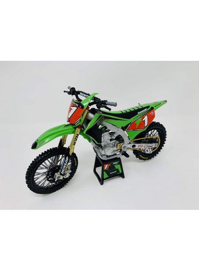 Kawasaki Kx 450 3 Eli Tomac Factory Racing 1/12 Scale Diecast Motorcycle Model By Newray