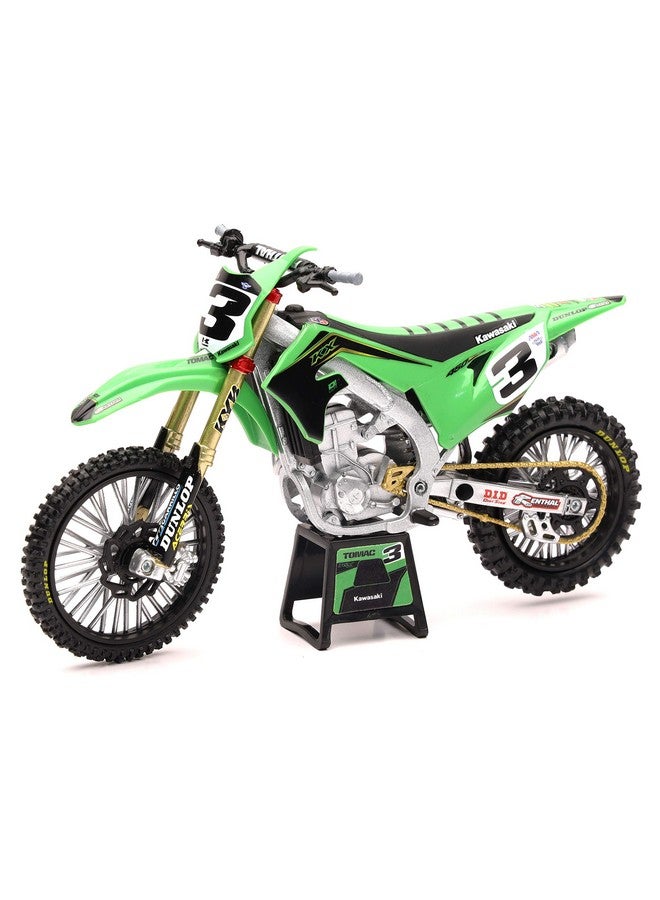 Kawasaki Kx 450 3 Eli Tomac Factory Racing 1/12 Scale Diecast Motorcycle Model By Newray