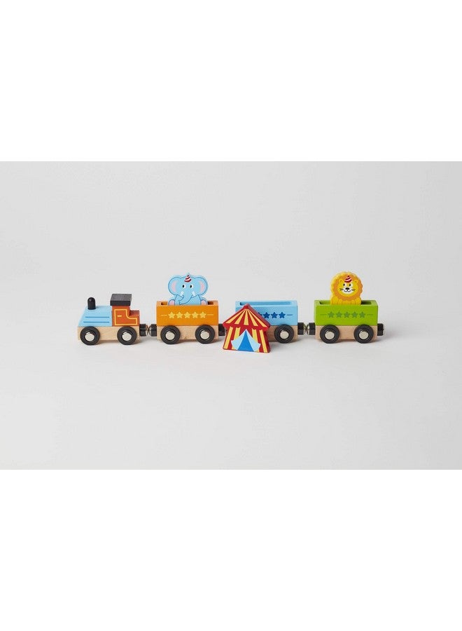 Wood Toy Train Playset Circus Train