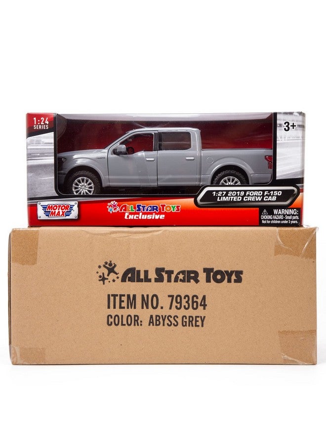 All Star Toys Exclusive 2019 Ford F150 Limited Crew Cab Pickup Truck Abyss Gray 1/24 Diecast Model Car 79364 Grey