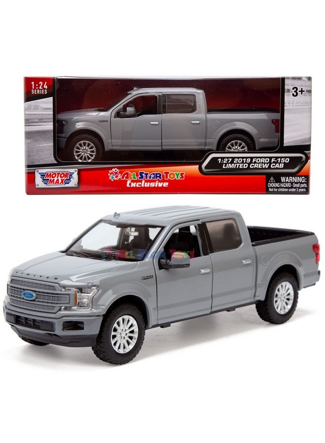 All Star Toys Exclusive 2019 Ford F150 Limited Crew Cab Pickup Truck Abyss Gray 1/24 Diecast Model Car 79364 Grey