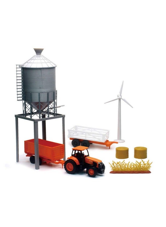 Kubota M5111 Tractor And Grain Bin Playset