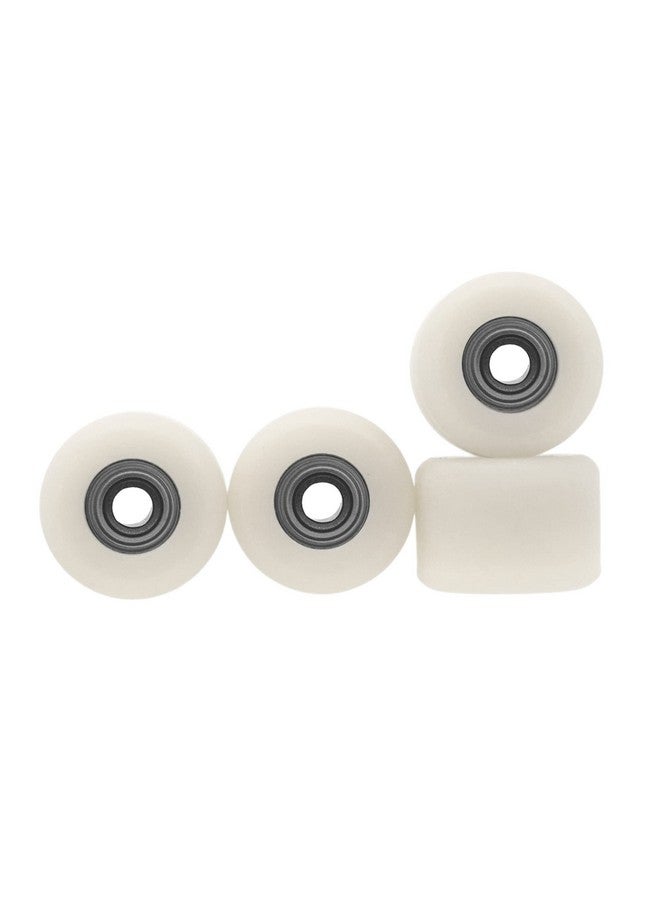 Apex 61D Urethane Fingerboard Wheels Mini Shorty Shape 6.6Mm Diameter Abec9 Stealth Bearings Made In The Usa Cream Colorway