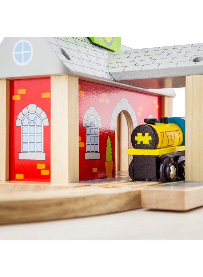 Wooden Railway Station Other Major Rail Brands Are Compatible