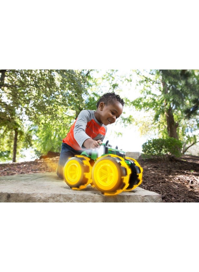 Monster Treads Lightning Wheels Light Up Tractor Deluxe John Deere Tractor Toys Light Up Monster Truck Tractor With Rainbow Lights And Sounds Medium