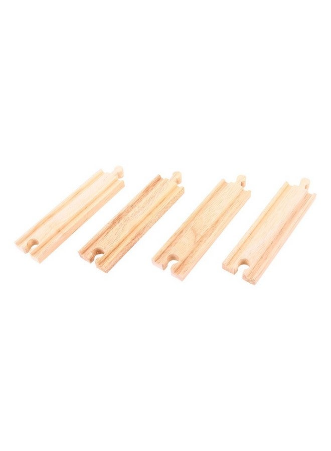 Medium Straights (Pack Of 4) Other Major Wooden Rail Brands Are Compatible