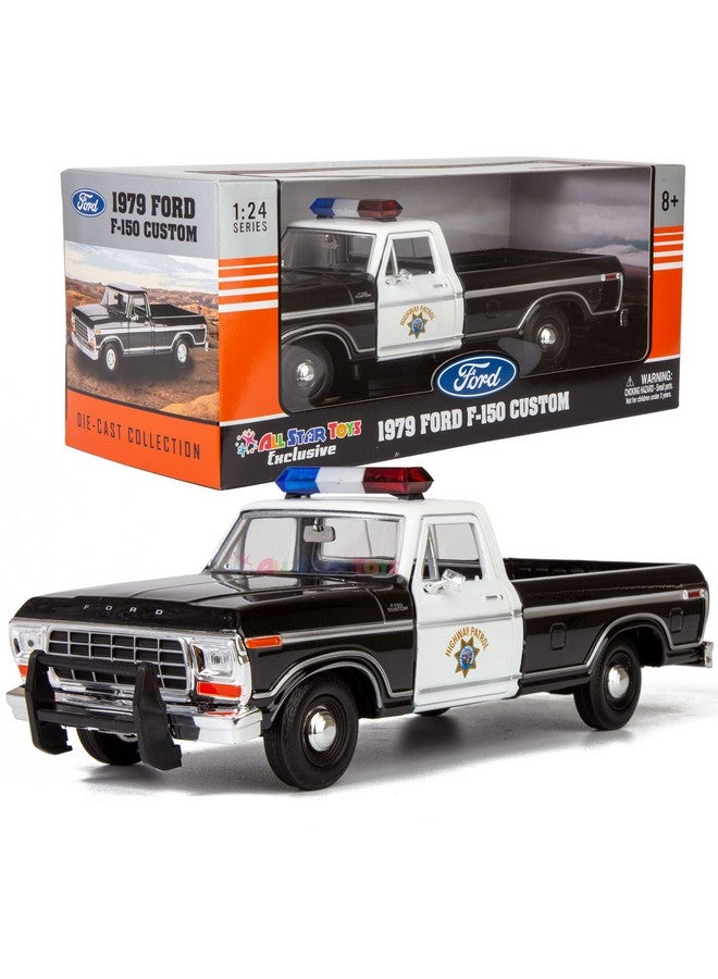 All Star Toys Exclusive 1979 Ford F150 California Highway Patrol Chp Police Pickup Truck 1:24 Diecast Law Enforcement Model Car 76987