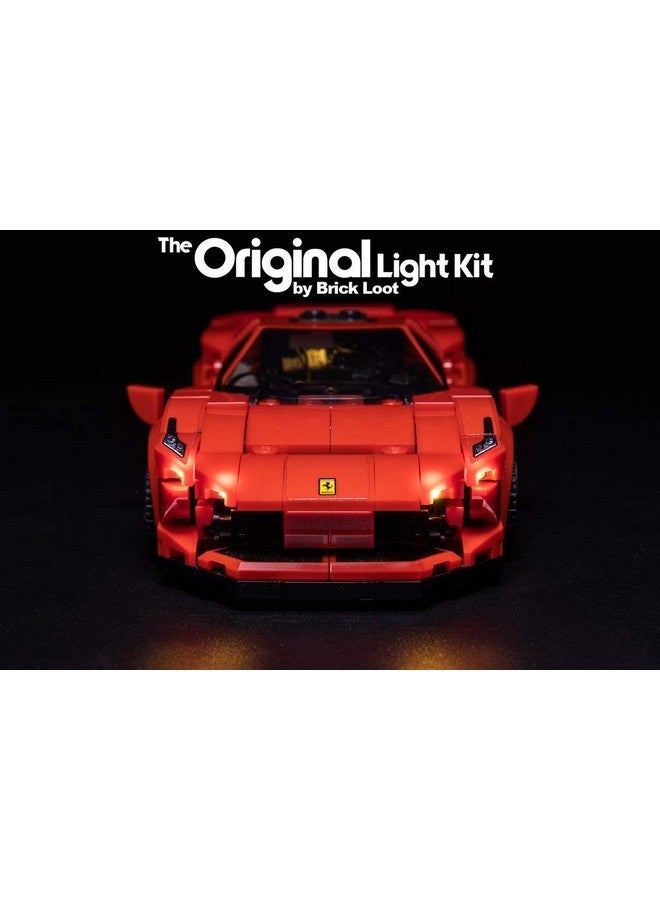 Deluxe Led Lighting Light Kit For Your Lego Speed Champions Ferrari F8 Tributo Set 76895 (Note: The Model Is Not Included)