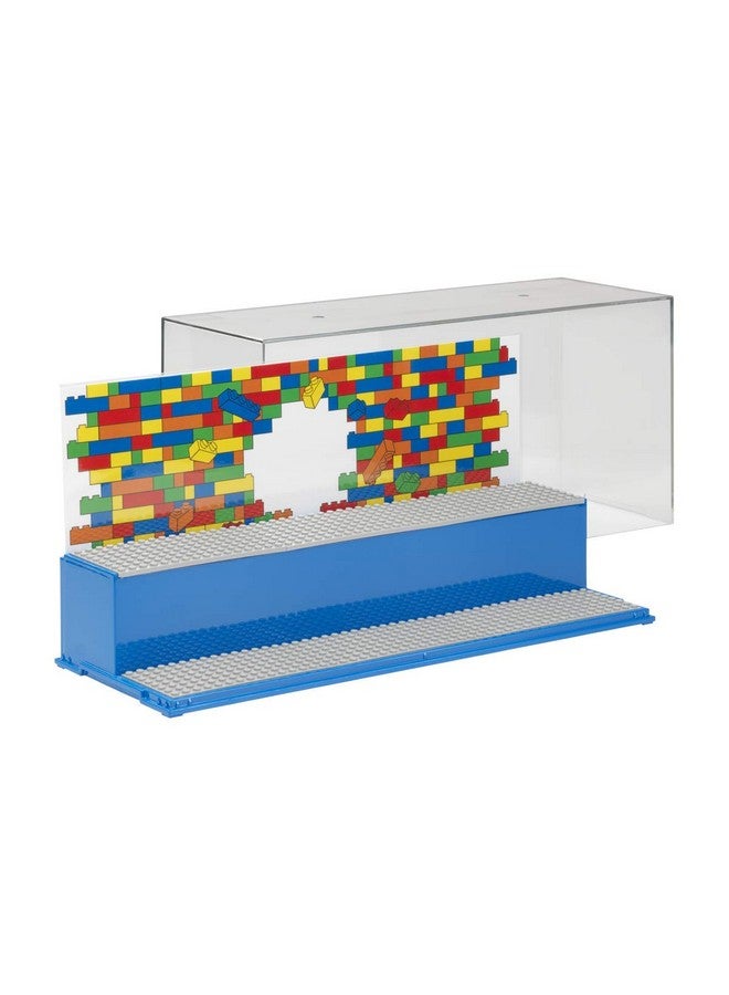 Lego Play And Display Case 2Tier Toy Storage Container Lego Iconic Blue