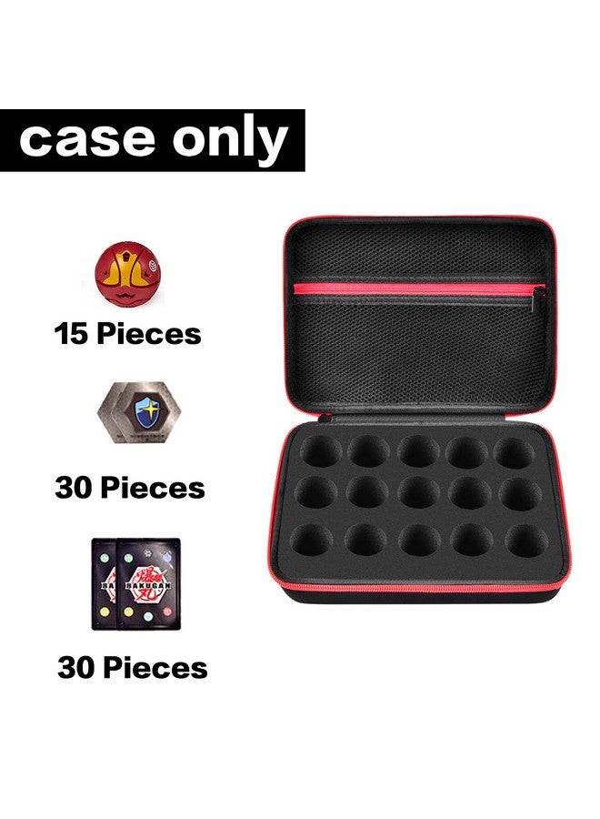 Toy Organizer Storage Case Compatible With Bakugan Figures Bakucores And Armored Alliance Geogan Rising Battle Action Figure Mini Toys Container Holder Bakugons Box With Mesh Pocket (Bag Only)