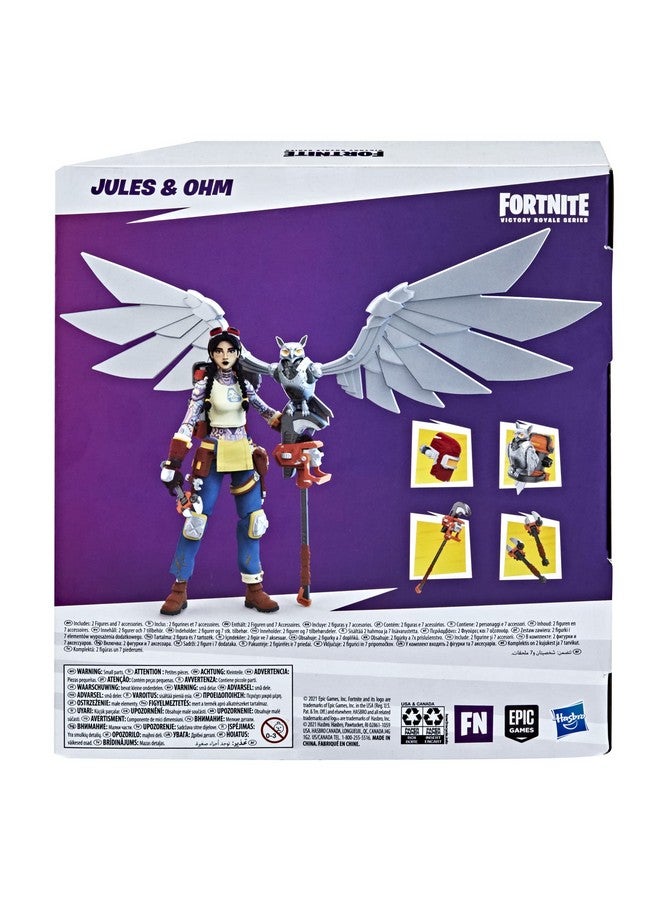 Victory Royale Series Jules And Ohm Deluxe Pack Collectible Action Figures With Accessories Ages 8 And Up 6Inch