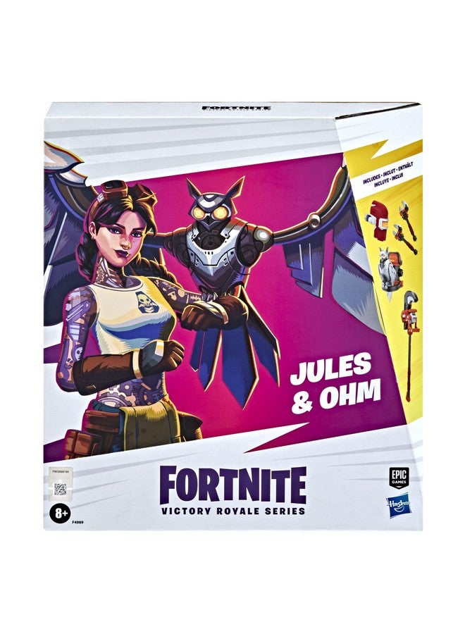 Victory Royale Series Jules And Ohm Deluxe Pack Collectible Action Figures With Accessories Ages 8 And Up 6Inch