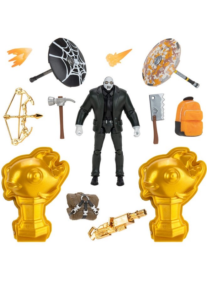 Brutus (Shadow) Solo Mode Core Figure And 2 Mythic Goldfish Collectibles 4 Inch Collectible Action Figure Plus Accessories