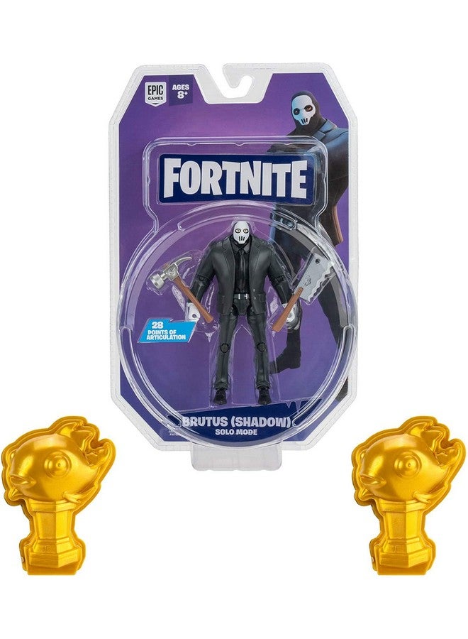 Brutus (Shadow) Solo Mode Core Figure And 2 Mythic Goldfish Collectibles 4 Inch Collectible Action Figure Plus Accessories