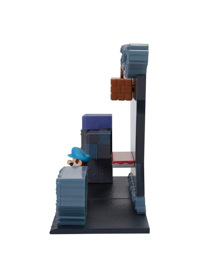 Underground Playset With Ice Mario Action Figure Includes 5 Interactive Environment Pieces