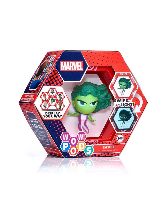 W! Pods Avengers Collection She Hulk Superhero Toys Lightup Bobblehead Figure Official Collectable Toys & Gifts Number 209 In Series