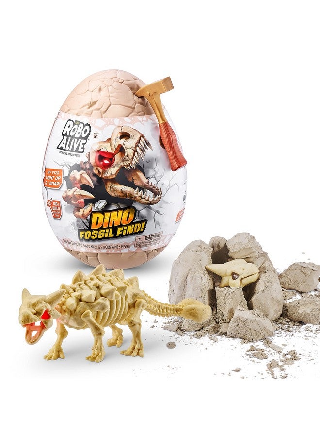 Dino Fossil Find Ankylosaurus By Zuru Excavate Dinosaur Fossils Digging Kit Collectible Toy With Slime Multicolor (7156E)