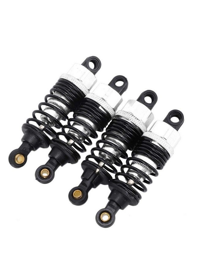 Rc Shock Absorber 4Pcs Aluminium Damper With Redesign Compatible With Hsp 1/10 Rc Car Climbing (Silver)