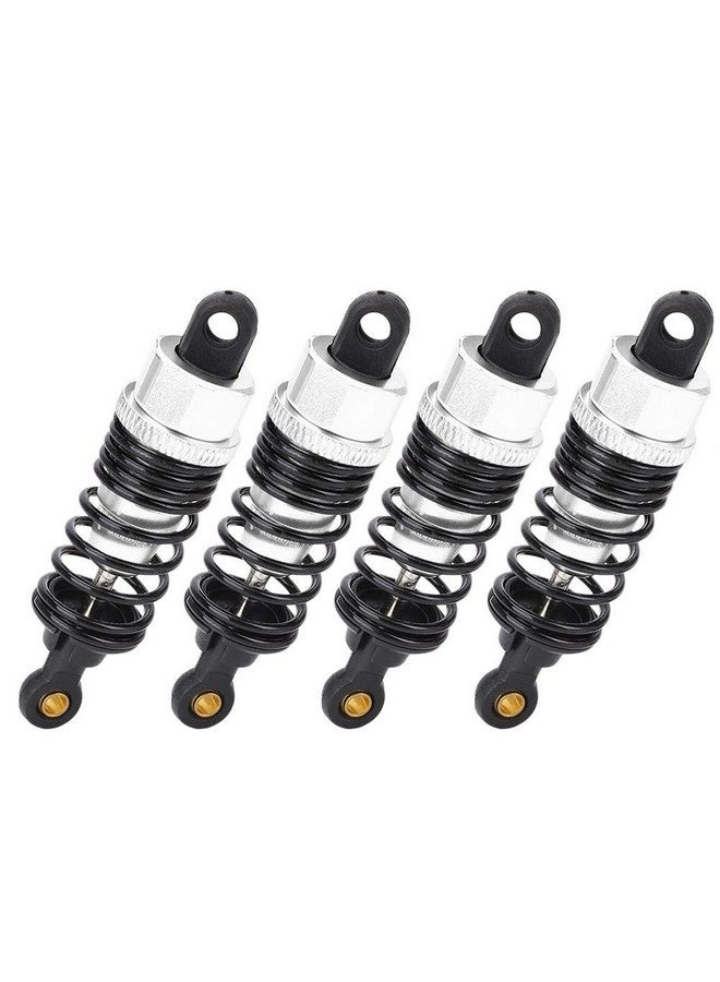 Rc Shock Absorber 4Pcs Aluminium Damper With Redesign Compatible With Hsp 1/10 Rc Car Climbing (Silver)