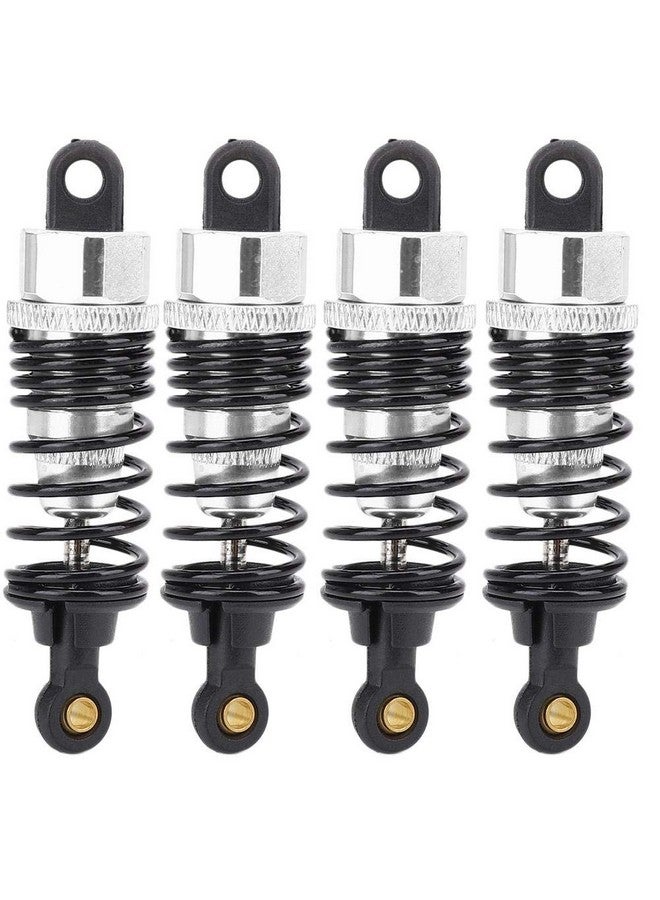 Rc Shock Absorber 4Pcs Aluminium Damper With Redesign Compatible With Hsp 1/10 Rc Car Climbing (Silver)