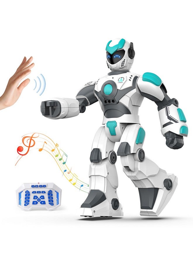 Remote Control Robot For Kids Extra Large 15.4 Programmable Rc Robot Toy With Sing Dance Gesture Sensing & Voice Control Smart Robot Rechargeable Robot For Toddler Boys Girls 3 4 5 6 8+