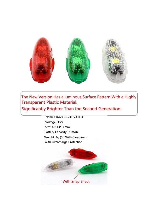 Crazy Light V3 Waterproof Aviation Model Explosion Flashing Led Light Suitable For Fixed Wing Fpv Rc Aircraft Crossing Locomotive Model Water Surface Ship Model Night Flight