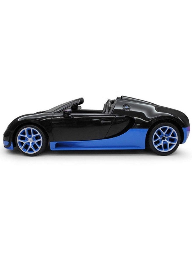 Radio Remote Control 1/14 Bugatti Veyron 16.4 Grand Sport Vitesse Licensed Rc Model Car (Black/Blue)
