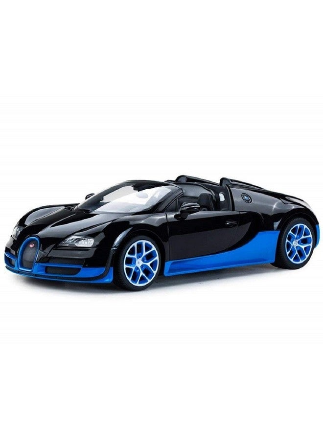 Radio Remote Control 1/14 Bugatti Veyron 16.4 Grand Sport Vitesse Licensed Rc Model Car (Black/Blue)