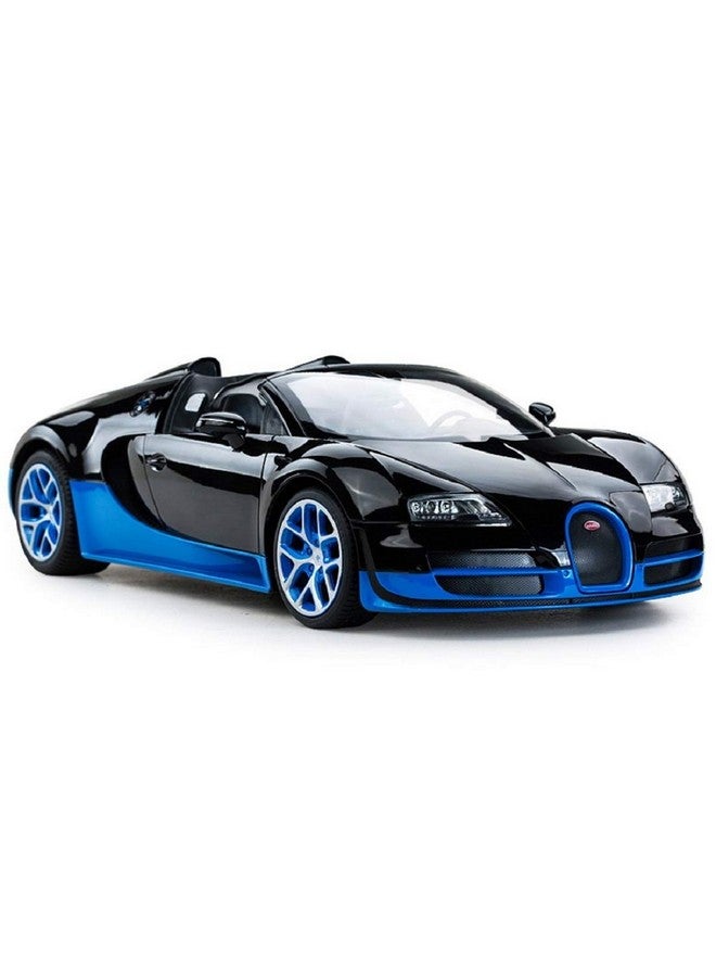 Radio Remote Control 1/14 Bugatti Veyron 16.4 Grand Sport Vitesse Licensed Rc Model Car (Black/Blue)