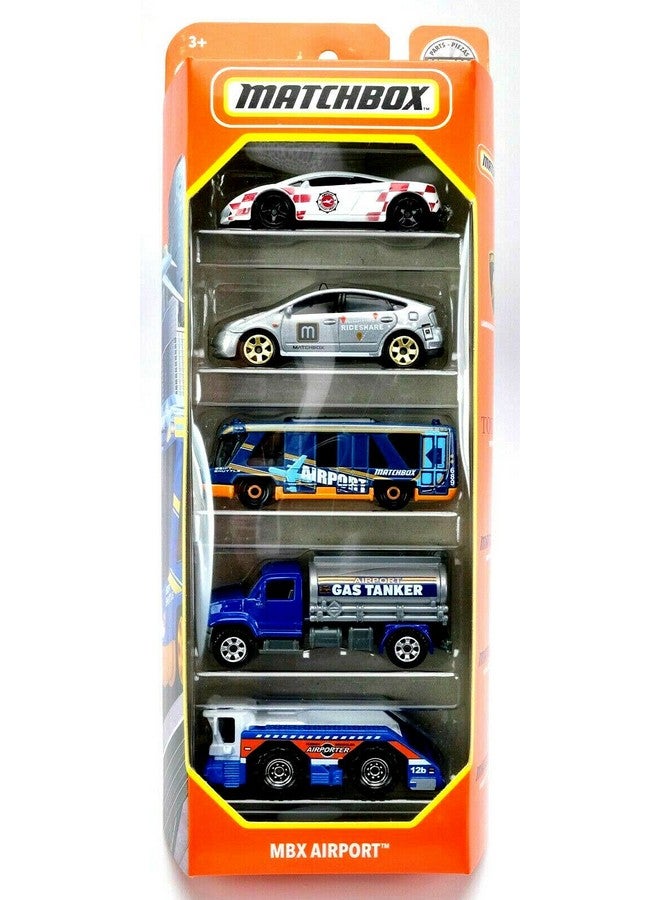 Mbx Airport 5 Pack 1:64 Scale Vehicles