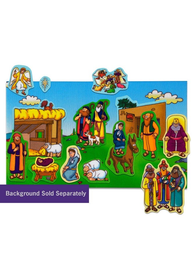 Beginners Bible: Baby Jesus Precut Flannel/Felt Board Figures 16 Pieces Set