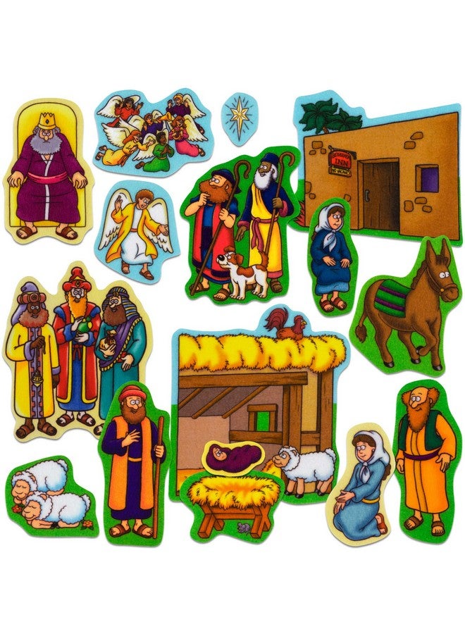 Beginners Bible: Baby Jesus Precut Flannel/Felt Board Figures 16 Pieces Set