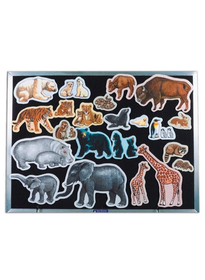 Wild Animals Precut Flannel/Felt Board Figures 22 Pieces Set