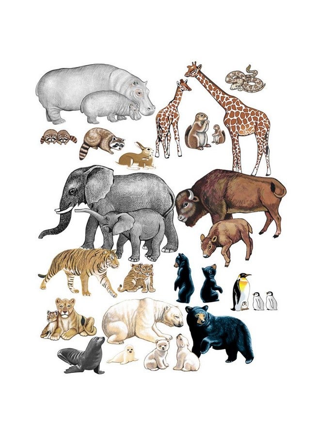 Wild Animals Precut Flannel/Felt Board Figures 22 Pieces Set