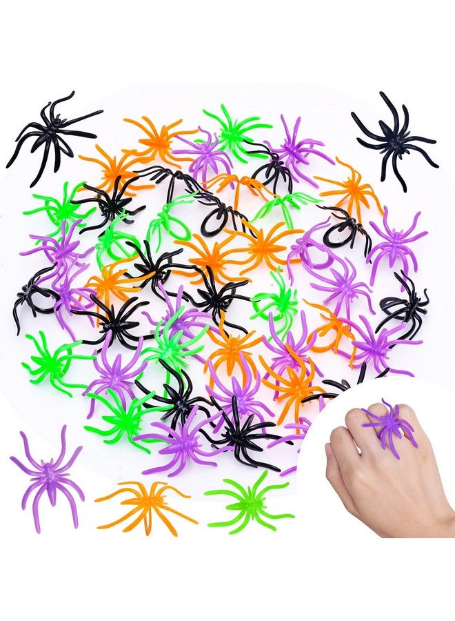 300Pcs Spider Rings Halloween Rings For Kids Party Favors 1.96’’ Plastic Spider Rings Bulk For Kids Costume Accessories Halloween Party Decorations Supplier