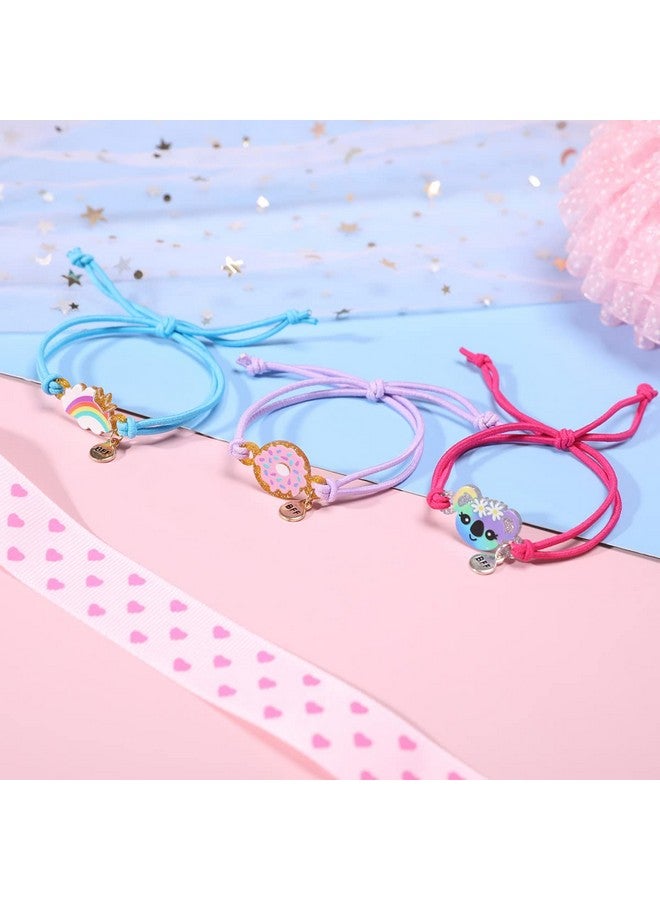 Girls Bracelets For Kids 10 Pcs Friendship Bracelet Jewelry Unicorn Animal Pendant Teen Toddler Baby Adjustable Multicolor Woven Pretend Play Bracelet Bulk Bracelet