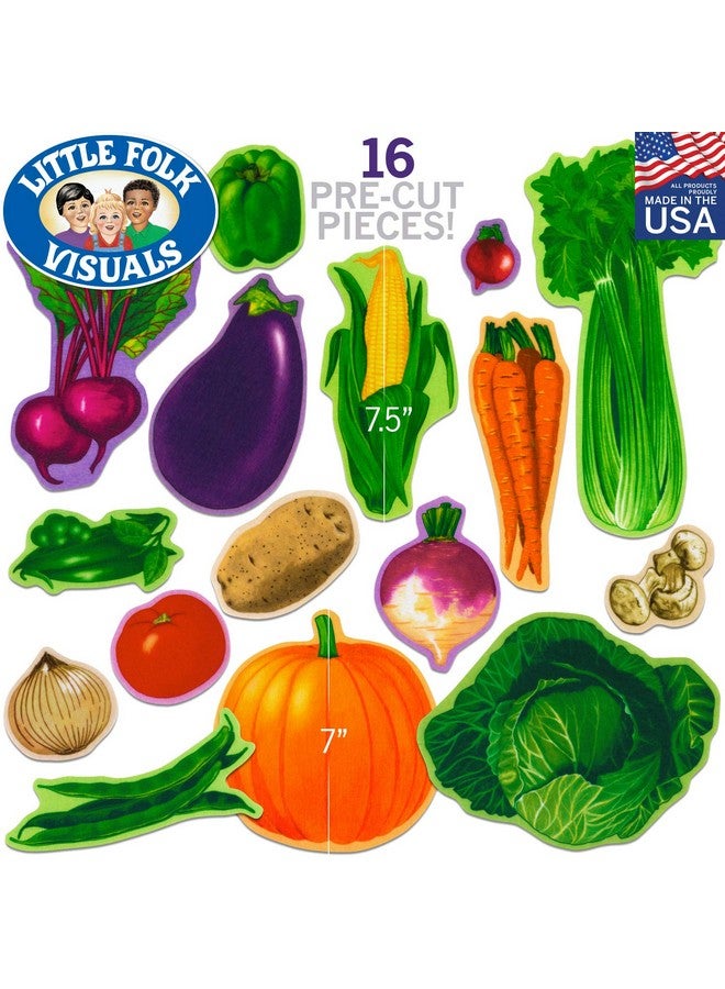 Vegetables Precut Flannel/Felt Board Figures 16 Pieces Set