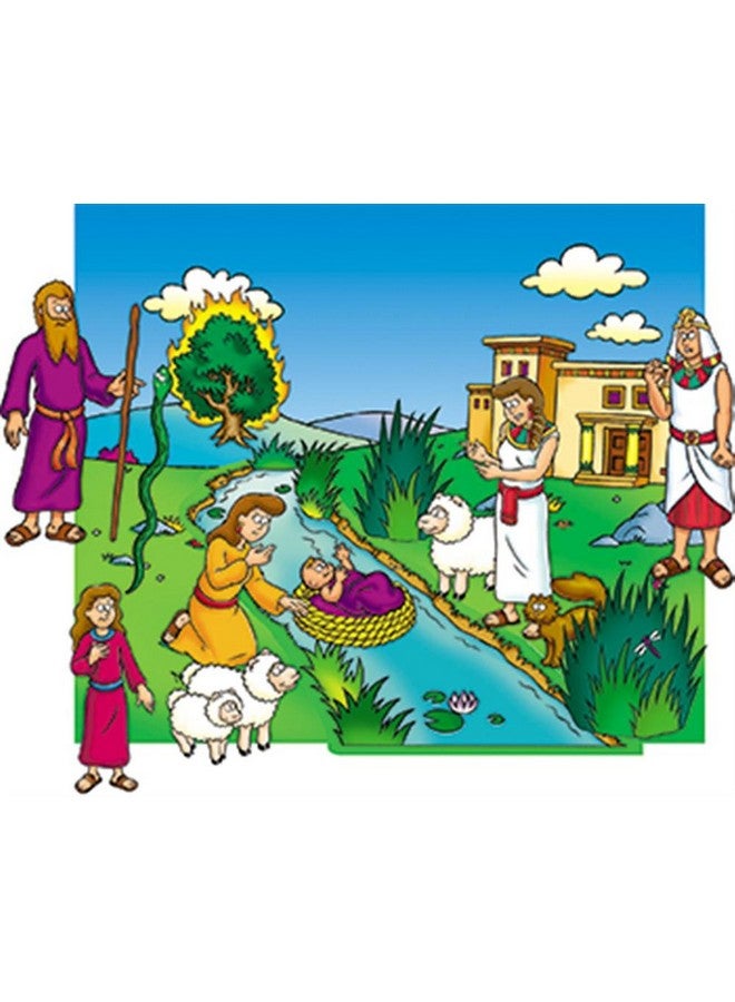 Beginners Bible: Baby Moses Precut Flannel/Felt Board Figures 17 Pieces Set