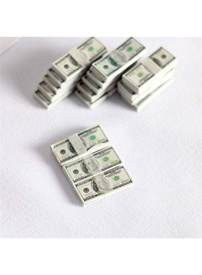 1:12 Dollhouse Miniature Scene Model Mini 150 Pieces Dollar Bills Set (Multicolored)