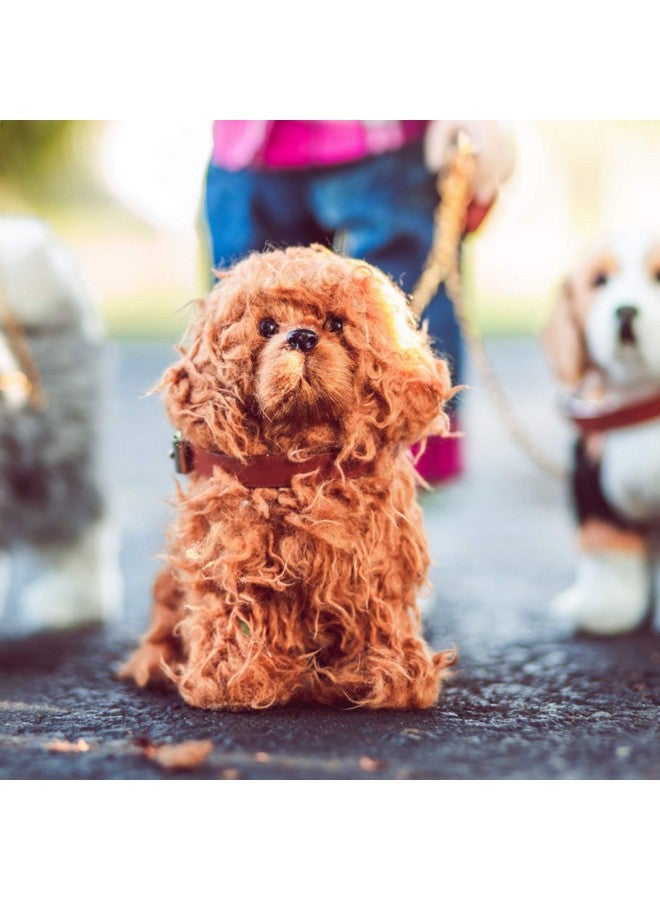 18 Inch Doll Pets Labradoodle Puppy Dog Pet Friend With Leash And Collar Compatible For Use With American Girl Dolls