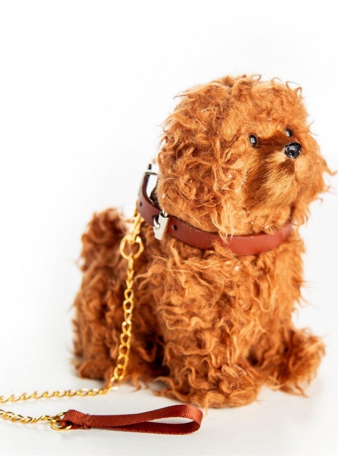 18 Inch Doll Pets Labradoodle Puppy Dog Pet Friend With Leash And Collar Compatible For Use With American Girl Dolls