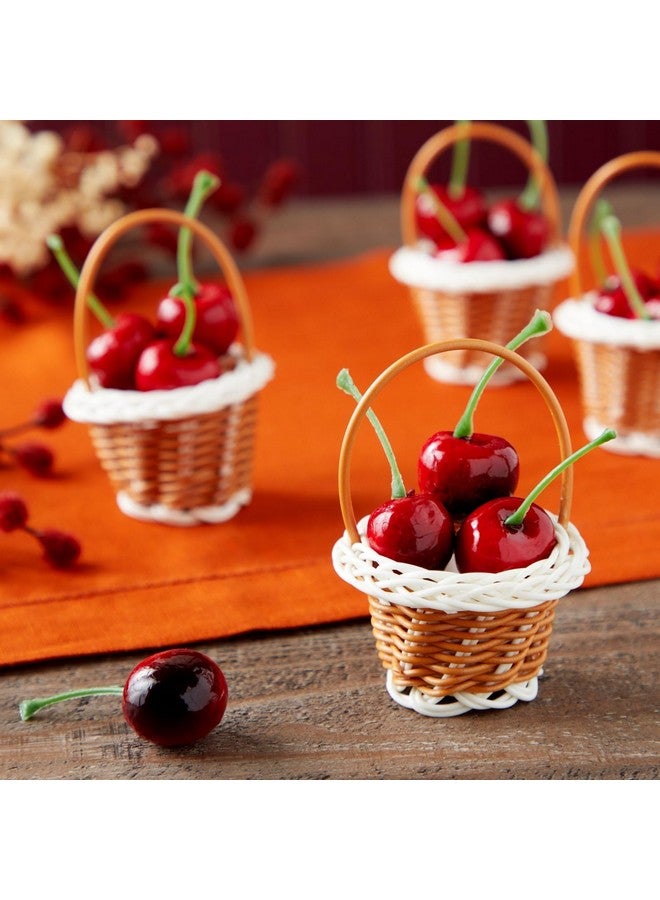 24 Pack Mini Woven Baskets With Handles Bulk Miniature Baskets For School Projects Mini Wicker Baskets For Party Favors Tiny Baskets For Crafts Picnic 2X3 Inch